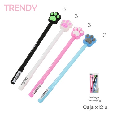 Lapiceras x 12 Uni. Trendy