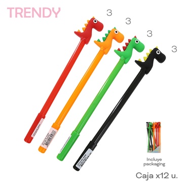 Lapiceras x 12 Uni.  Trendy