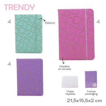 Venta por Mayor y Catalogo Cuaderno Trendy