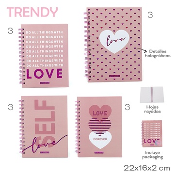 Venta por Mayor y Catalogo Cuaderno Trendy