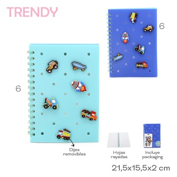 Venta por Mayor y Catalogo Cuadernos  Trendy