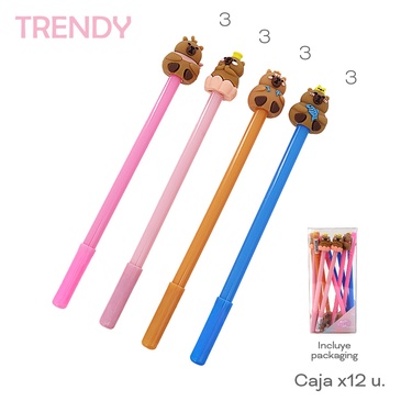 Venta por Mayor y Catalogo Lapiceras x 12 Uni. Trendy