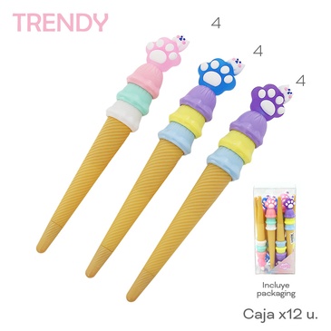 Venta por Mayor y Catalogo Lapiceras x 12 Uni. Trendy