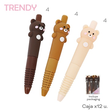 Venta por Mayor y Catalogo Lapiceras x 12 Uni. Trendy