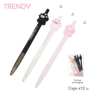 Venta por Mayor y Catalogo Lapiceras x 12 Uni. Trendy