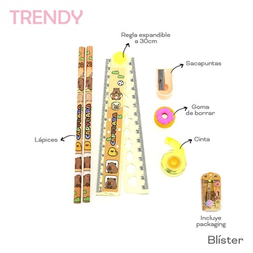 Venta por Mayor y Catalogo Set Stationary Trendy