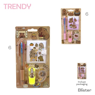 Venta por Mayor y Catalogo Set Stationary Trendy