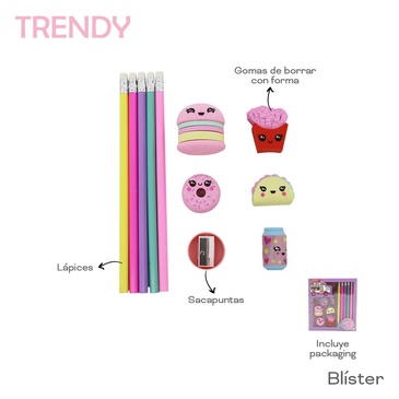 Venta por Mayor y Catalogo Set Stationary  Trendy