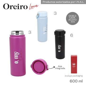 Botella Termica 600ML  Las Oreiro
