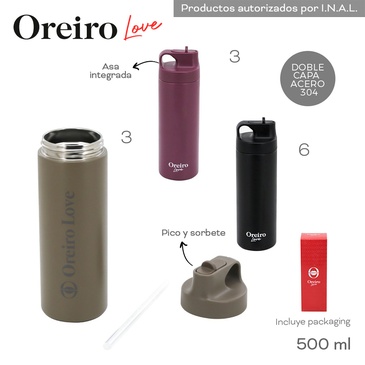 Botella Termico 500ML Las Oreiro
