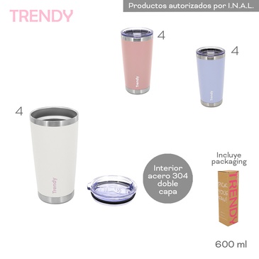 Vaso Termico 600ML Trendy