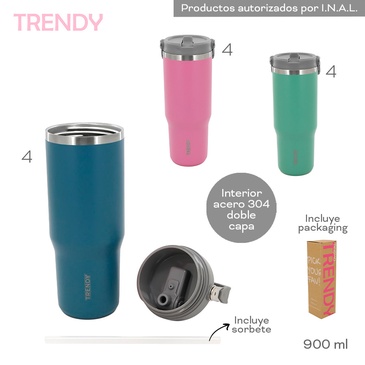 Venta por Mayor y Catalogo Vaso Termico 900ML Trendy