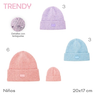 Gorro Infantil Trendy