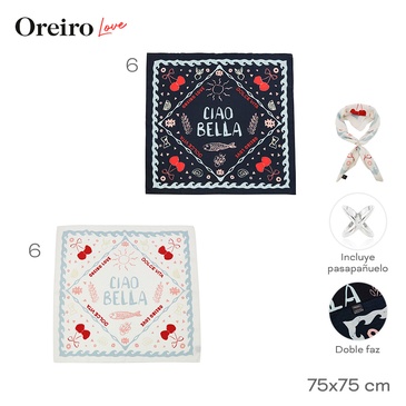 Pañuelo De Seda Las Oreiro