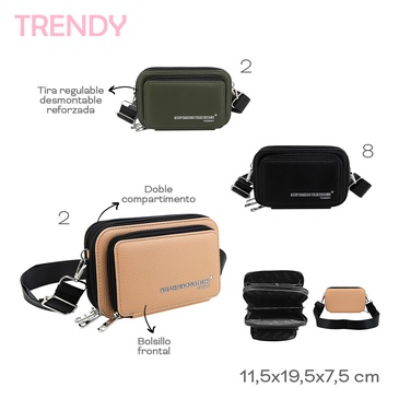 Bandolera 3 Cierres Trendy
