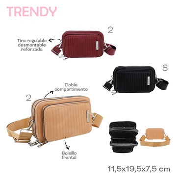 Bandolera 3 Cierres Trendy