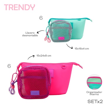 Portacosmetico Set x2 Trendy