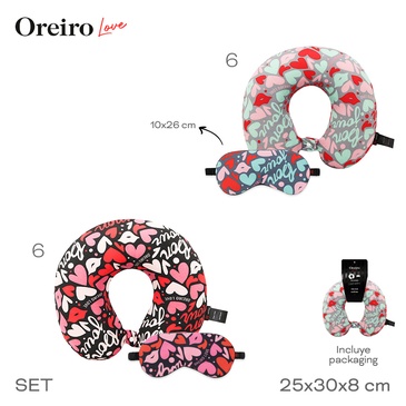 Set De Viaje Almohada y Antifaz  Las Oreiro