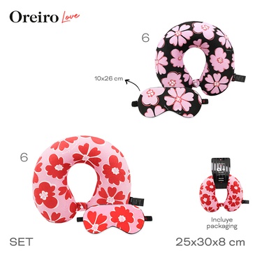Set De Viaje Almohada y Antifaz  Las Oreiro