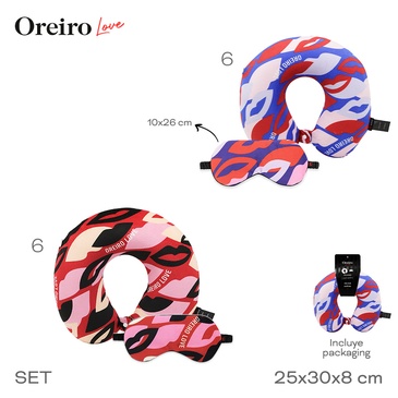 Set De Viaje Almohada y Antifaz  Las Oreiro
