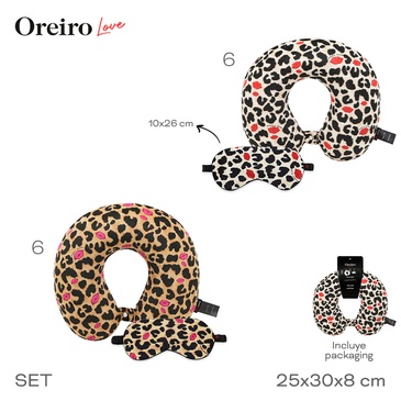 Set De Viaje Almohada y Antifaz  Las Oreiro