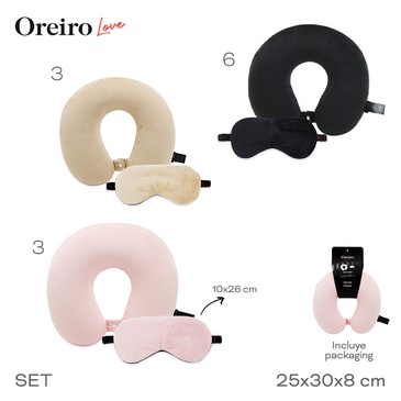 Almohada De Viaje y Antifaz Las Oreiro