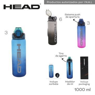 Botella 1000ML Head