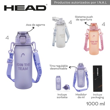 Botella 1000ML Head