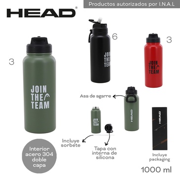 Venta por Mayor y Catalogo Botella Termica 1000ML Head