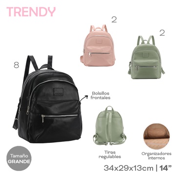 Mochila Eco Cuero 14 