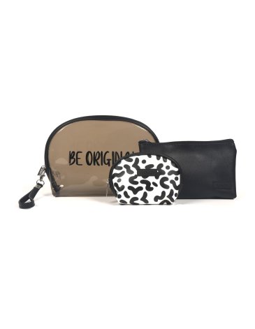 Set  Portacosmetico x3 Incluye Llavero de Regalo - Trendy