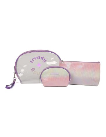 Set Portacosmetico x3 Incluye Llavero de Regalo - Trendy