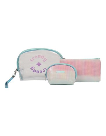 Set Portacosmetico x3 Incluye Llavero de Regalo - Trendy