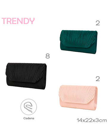 Venta por Mayor y Catalogo Cartera de Fiesta  Trendy