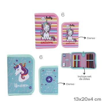 Cartuchera Canopla Con Utiles  Trendy