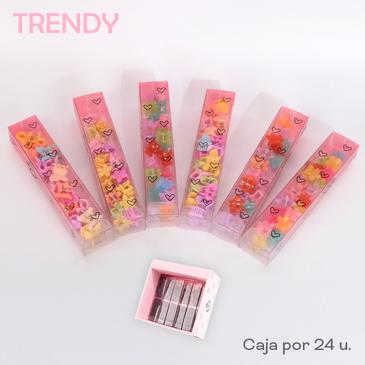 Venta por Mayor y Catalogo Caja x 24 Unid. Tubo Mini Broches Trendy