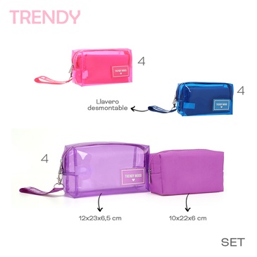 Portacosmeticos x2 Unid. Trendy