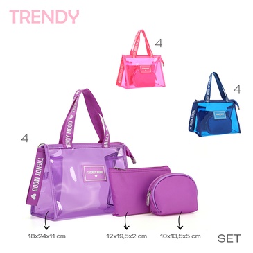 Portacosmeticos x 3 Unid. Trendy