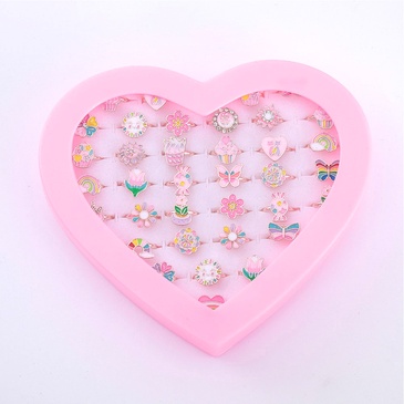 Caja De Anillos Infantil x 36 Unid. - Trendy