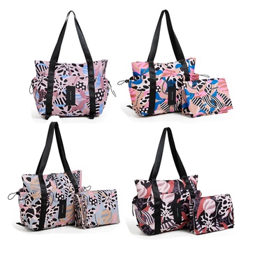 Bolso Tote Con Lona Florida Chimola