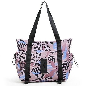 Bolso Tote Con Lona Florida - Chimola