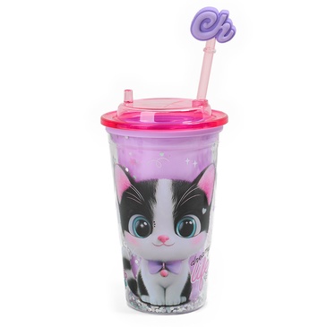 Vaso Acrilico Spark ( Cat )  450ML - Chimola