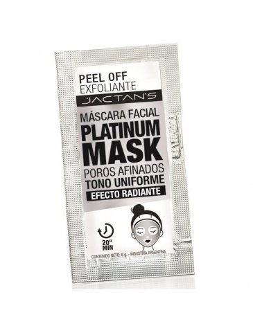 Platinum Mask- Mascara Facial Poros Afinados- Efecto Radiante Jactans