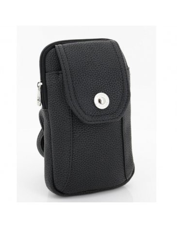 Bandolera Porta Celular Con Bolsillo Con Tapa Satinada - Good Company