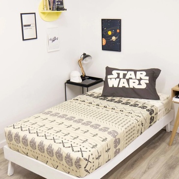 Venta por Mayor y Catalogo Sábanas 3 piezas 1 1/2 plaza STAR WARS Piñata