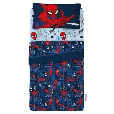 Venta por Mayor y Catalogo Sábanas 3 piezas 1 1/2 plaza SPIDERMAN Ultra Soft Piñata