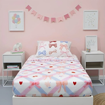 Venta por Mayor y Catalogo Sábana 1 1/2 Plaza / Ultra Soft. SWEET Piñata