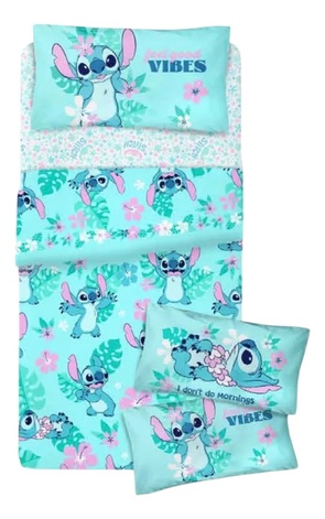 Juego de Sábanas 1 1/2 plaza Stitch Piñata