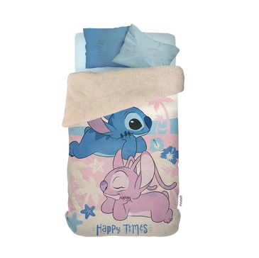 Frazada Corderito Infantil STITCH & ANGEL 1 1/2 Plaza Piñata