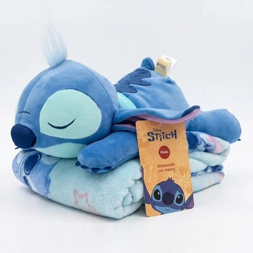 Venta por Mayor y Catalogo Manta Infantil con Almohadón Stitch Piñata
